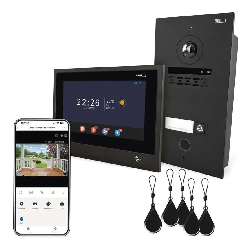 Emos H4080 Sada domovního videotelefonu GoSmart IP-880A 2WIRE s WiFi