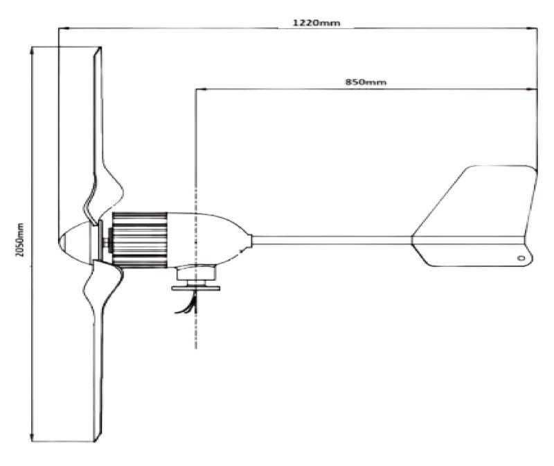 Domácí větrná elektrárna MAXX 1kW
