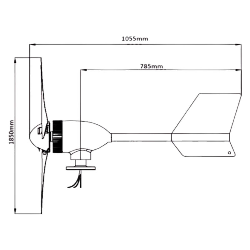 Domácí větrná elektrárna 800W
