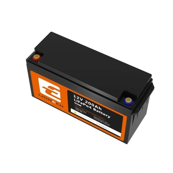 LiFePO4 baterie pro solární systémy LITHTECH TE12200 12,8V 200Ah Bluetooth, BMS, IP66