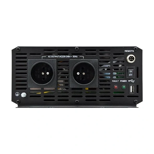 Měnič napětí CARSPA P2000 12V/230V 2000W čistý sinus s DO