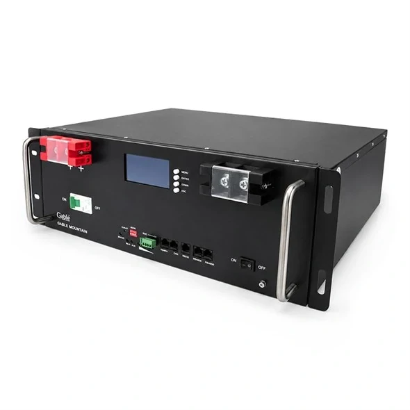 Bateriový modul LiFePO4 GETI GBLR-48-100 48V 100A 4,8 kWh do 19'' racku