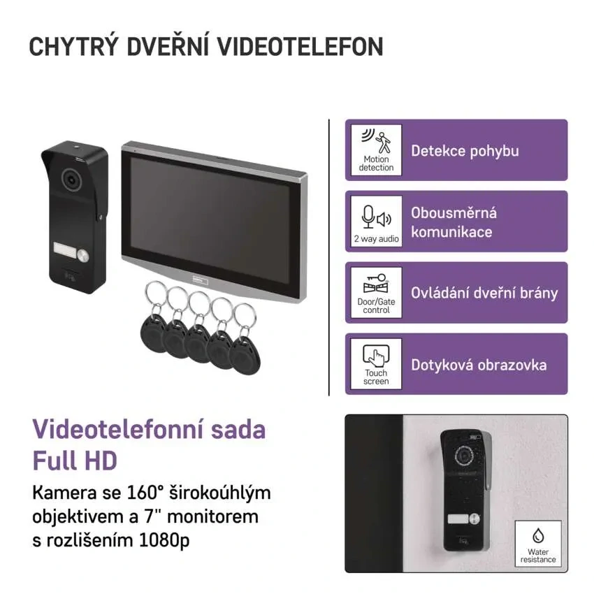 Emos H4020 Sada domácího videotelefonu GoSmart IP-750A s Wi-Fi