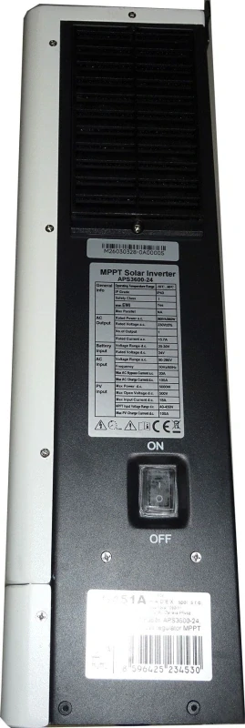 Hybridní měnič napětí APS3600-24, DC/AC 24V/3600W, regulátor MPPT