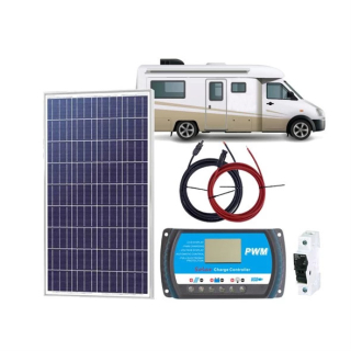 Solární sestava Karavan SOLARFAM 200Wp černý rám