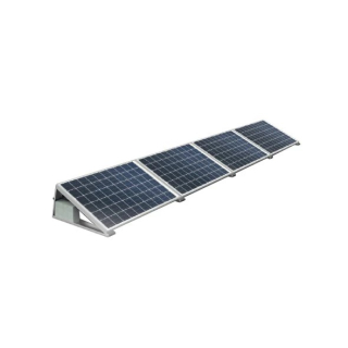 Držák pro 4 solární panely na rovnou střechu 25°