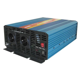 Měnič napětí CARSPA P2000 12V/230V 2000W čistá sinusovka DO