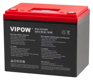 Baterie LiFePO4 VIPOW BAT0499 12,8V 100Ah Bluetooth