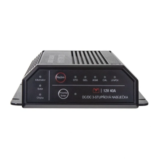 Carclever DC-DC nabíječka 40A + solární vstup