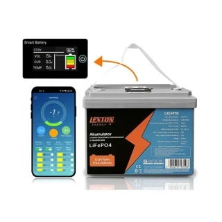 Baterie LiFePO4 LEXTON LXLFP70 12,8V 70Ah s BMS