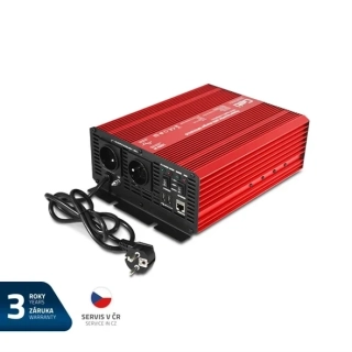 Měnič napětí GETI GPIU 1012S 12V/230V 1000W