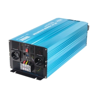 Sinusový měnič napětí Carclever 24/230V + USB, 5000W